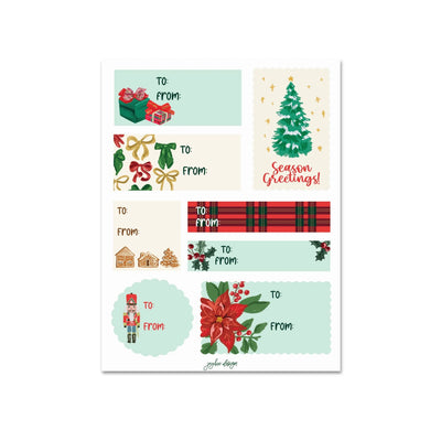 Étiquettes Cadeaux des Fêtes