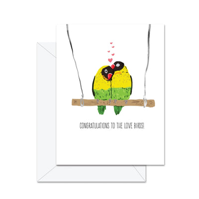 Félicitations aux tourtereaux ! - Carte de vœux