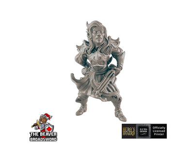 Elfe Noire 1 | Figurine DnD, Résine Premium, Durable et Robuste pour vos Jeux de Rôle et de Guerre! 32mm, 28mm, Femme, Drow, Rôdeuse, Tireuse d'élite