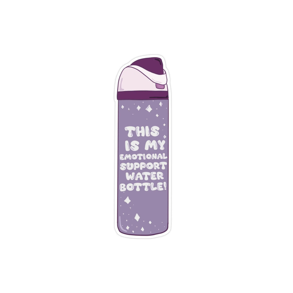 Ma bouteille d'eau de soutien émotionnel (Violet) Autocollant en vinyle