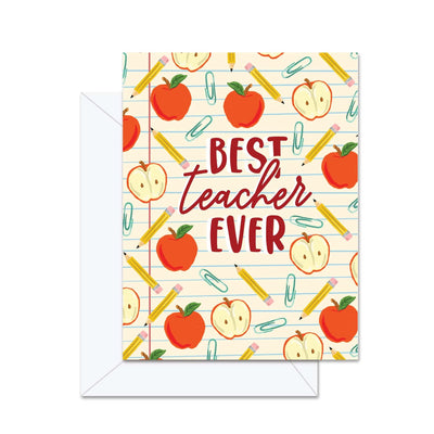Meilleur enseignant de tous les temps ! Carte de vœux