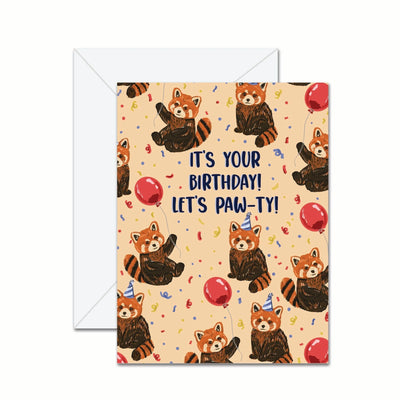 C'est ton anniversaire! Faisons la fête! - Carte de souhaits