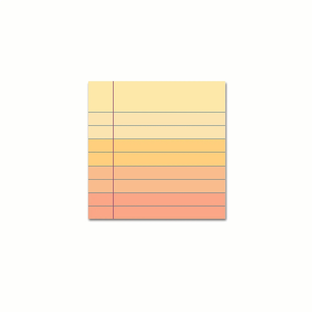 Notes autocollantes Jaune coucher de soleil