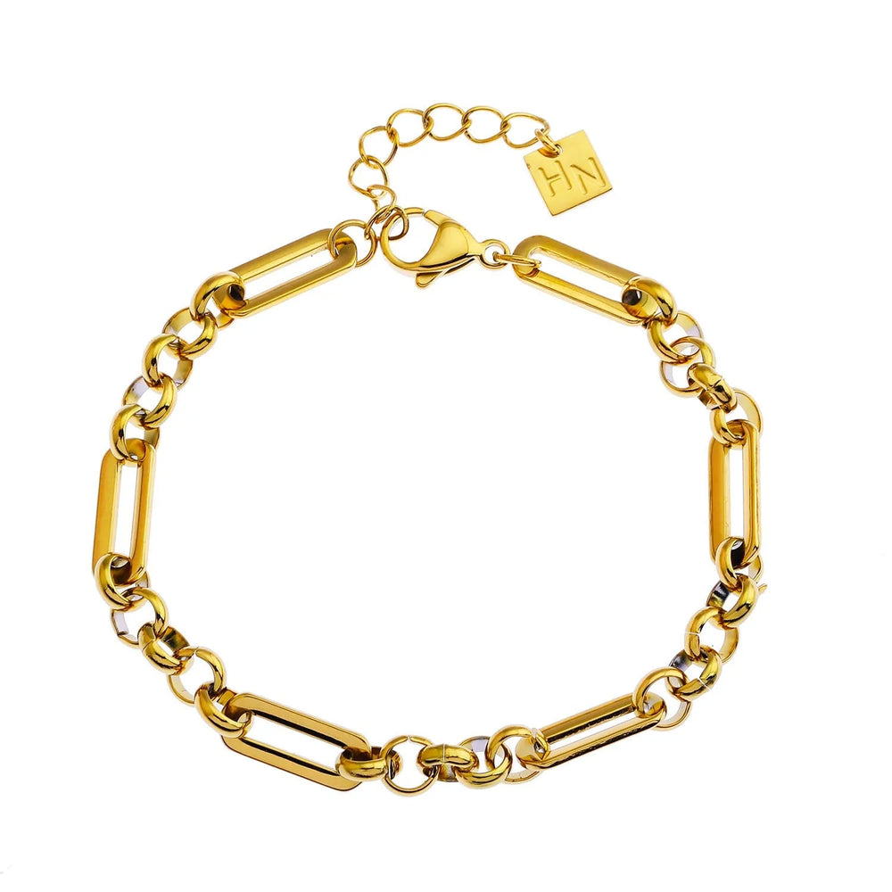 Bracelet jonc CLICHY à multiples formes et perles