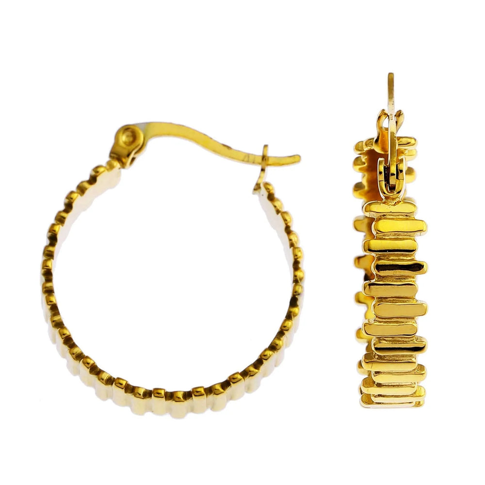 Boucles d'oreilles KANA à échelons irréguliers