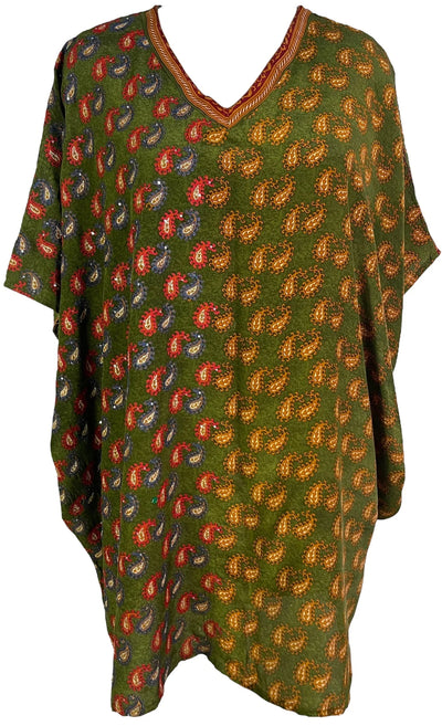 PRC6119 Kaftan Court Avatar en Soie Pure sans Fentes