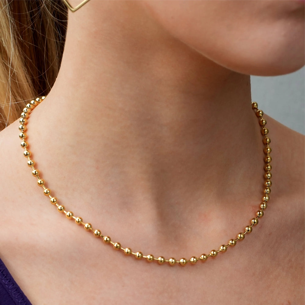 BROXLOV: Ball-Chain Daily Wear Essential Necklace