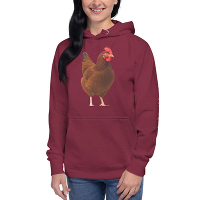 Chandail à capuchon unisexe « Rhode Island Red »