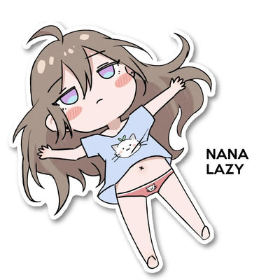 Nana Lazy Chibi Sticker