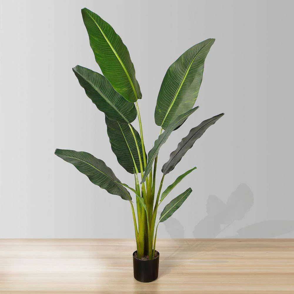 Arbre artificiel de palmier voyageur en pot (plusieurs tailles)