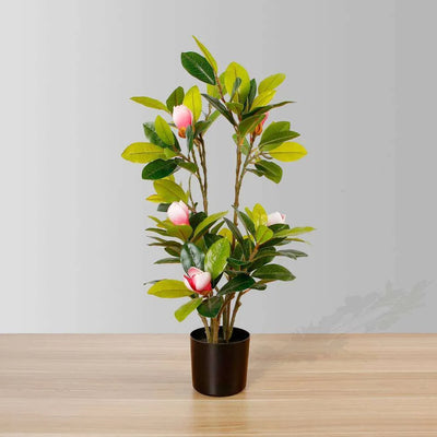 Arbre artificiel de magnolia Kira en pot 28"