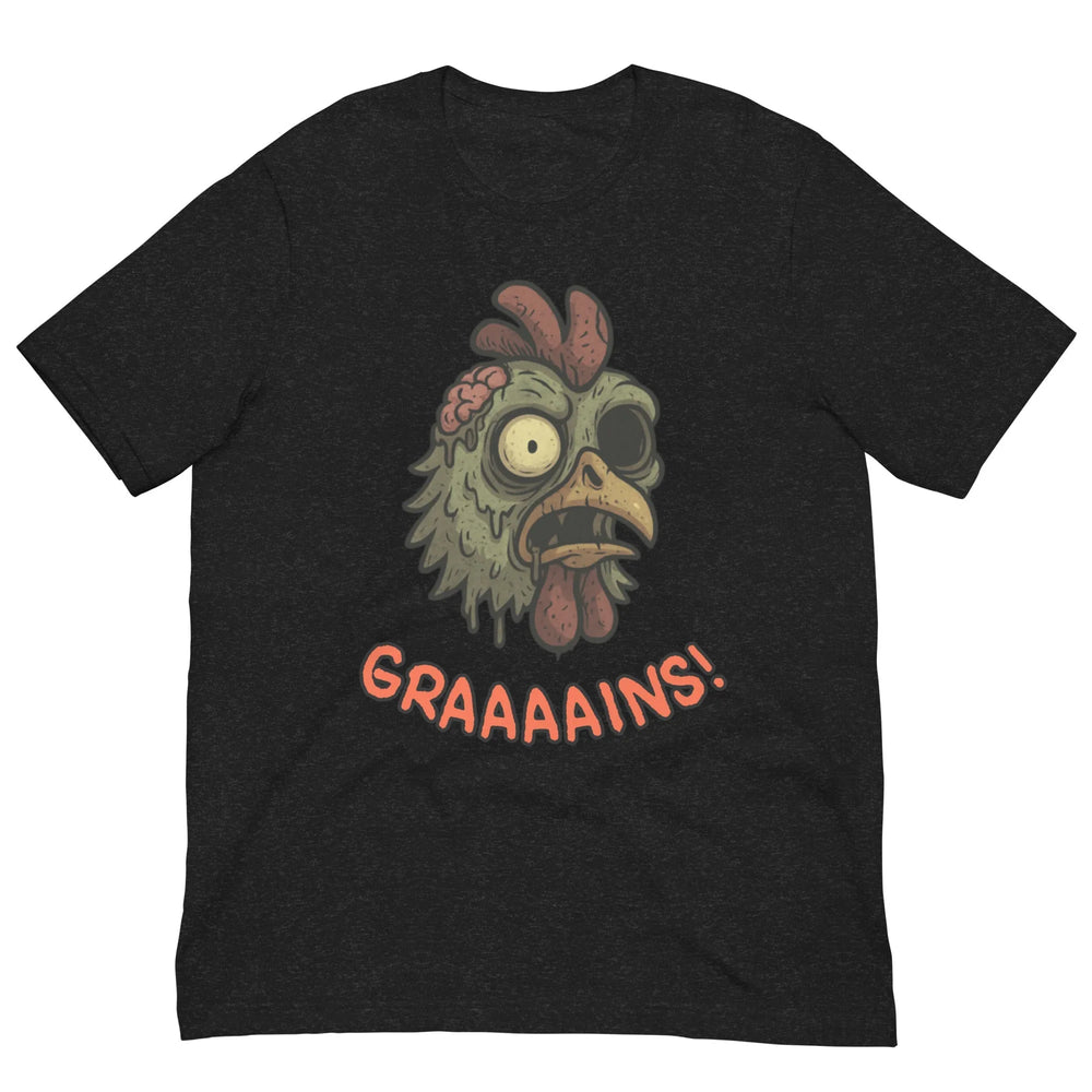 T-shirt unisexe poulet zombie d'Halloween