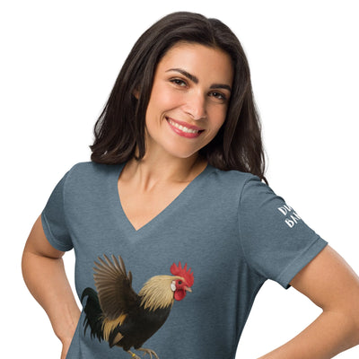 T-shirt ample à col en V pour femmes Dutch Bantam
