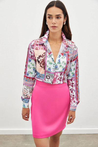 Chemise à motif classique - Rose