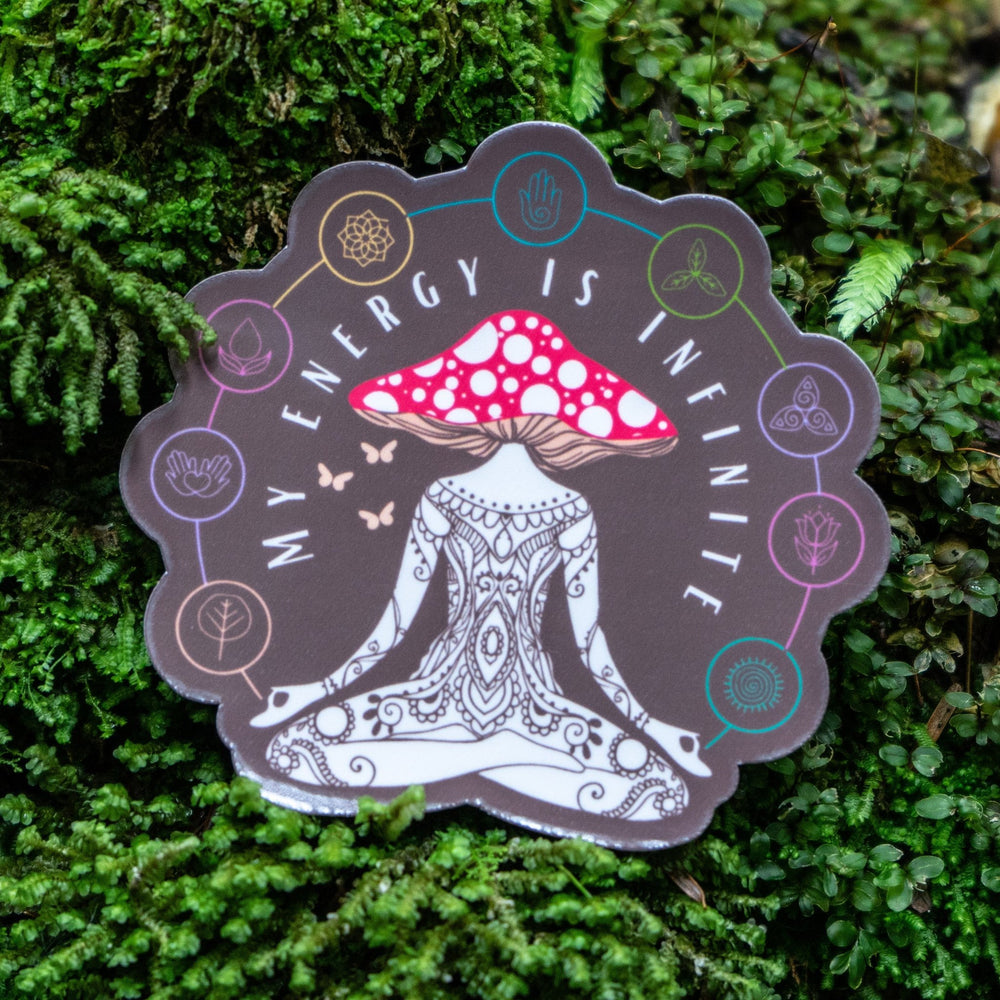 My Energy Is Infinite Meditation Sticker