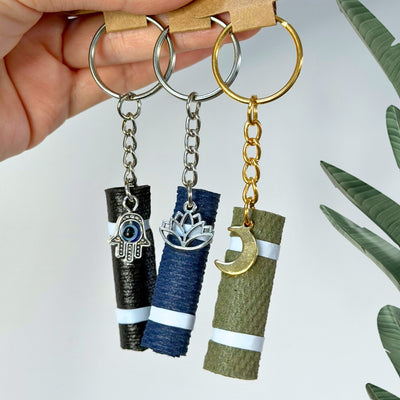 Mini porte-clés tapis de yoga