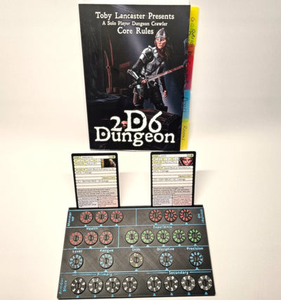 Compact 2D6 Dungeon Player Dashboard