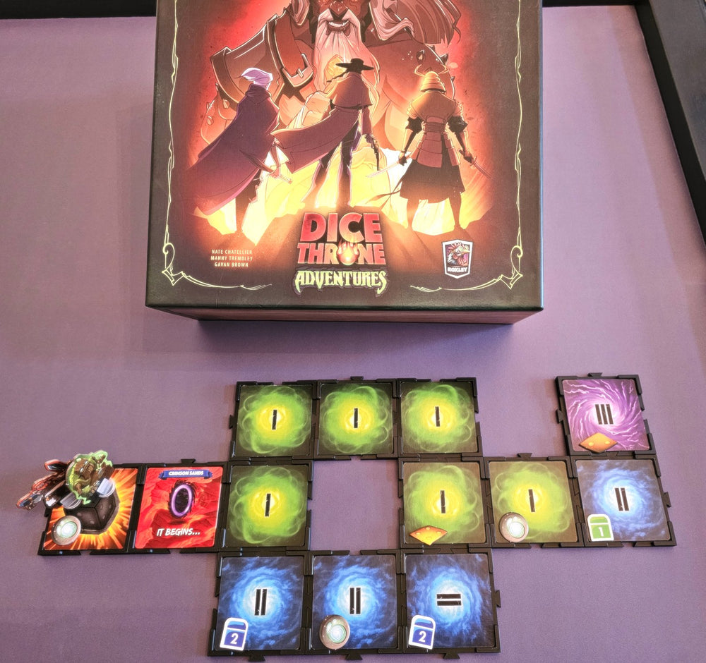 Dice Throne Adventures - Tile holders with storage tower