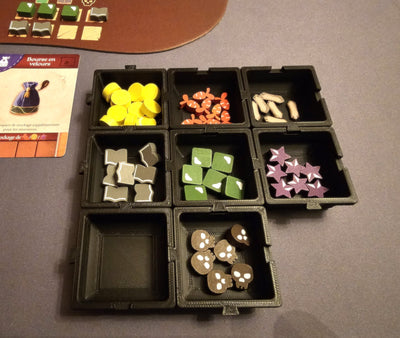 Mini-plateaux empilables (4 + couvercle)