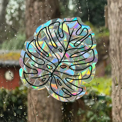 Monstera Leaf Suncatcher Sticker
