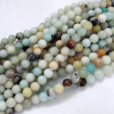 Flower Amazonite Gemstone Bead