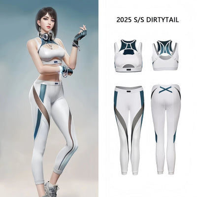 Ensemble de yoga style science-fiction anime, tenue de sport sexy, ensemble de cosplay