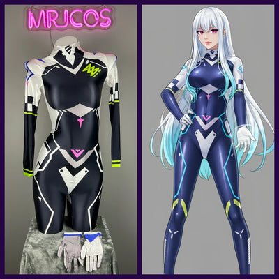 Cyberpunk Anime Sci-Fi Spandex Racing Suit & Race Queen Cosplay Bodysuit