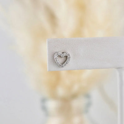 Boucles d'oreilles Coeurs en argent sterling
