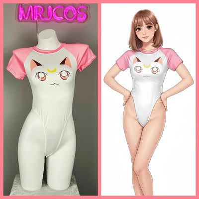 Combinaison Cosplay Style Anime à Entrejambe Ouvert