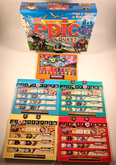 Tiny Epic Quest Tableaux de Bord Joueur et Magie