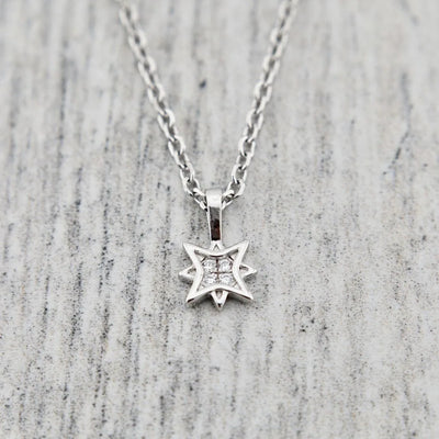 Sterling Silver North Star Necklace