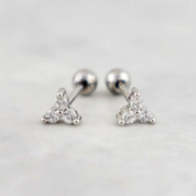 Trinity Earrings in Sterling Silver