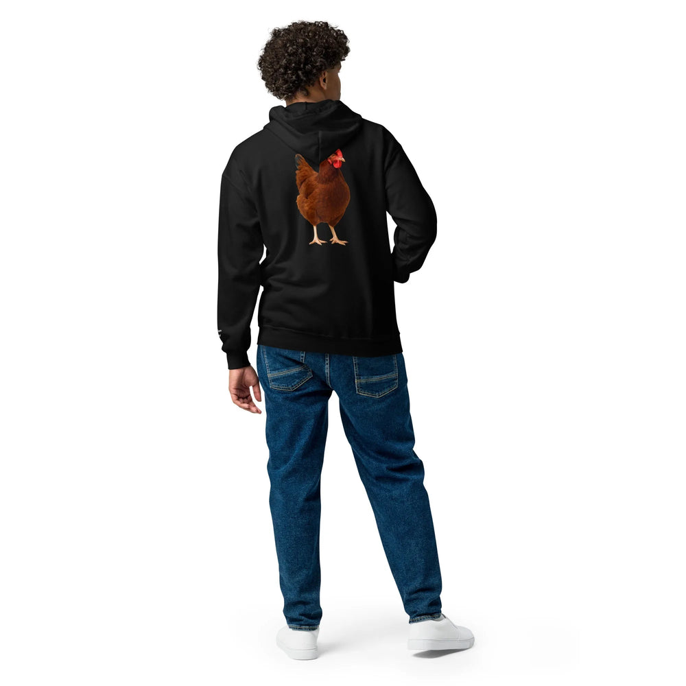 Chandail à glissière unisexe Rhode Island Red en molleton épais (tuque)
