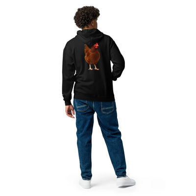 Chandail à glissière unisexe Rhode Island Red en molleton épais (tuque)
