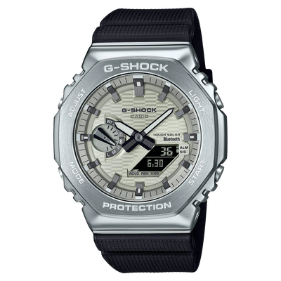 CASIO G-Shock Analogique-Numérique Acier Cadran Argenté | GBM2100A-8B