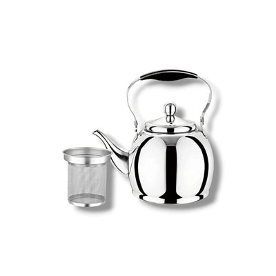 Bouilloire en acier inoxydable pour cuisinière avec infuseur à thé
