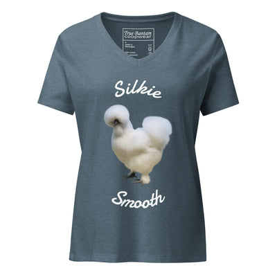 T-shirt col en V ample Silkie Smooth pour femmes