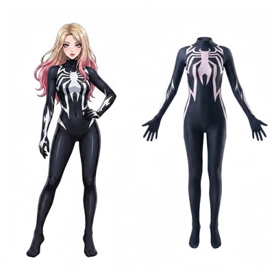 【DISCONTINUÉ】Combinaison Symbiote Spider | Costume d'araignée noir en Spandex