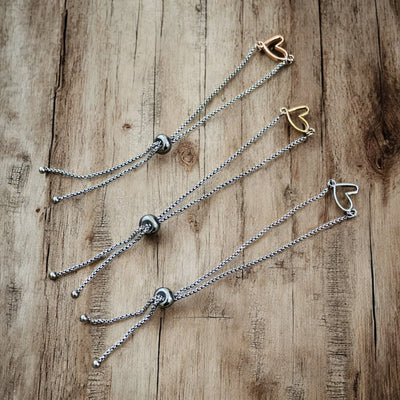 Bracelet ajustable - Cœur ouvert