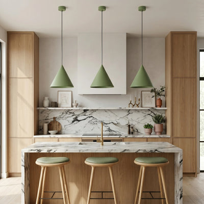CONO Steel Cone Pendant Light for Kitchen Island & Dining Table