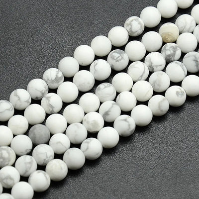 Perles de Howlite Givrée
