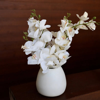 Ensemble de 6 orchidées artificielles blanches Zuna 42'' X 12''