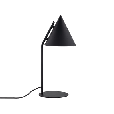 Lampe de table moderne minimaliste CONO noire pour chambre à coucher et table de chevet