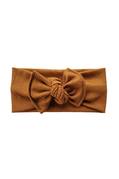 Bandeau côtelé en modal | Caramel 0-3 ans
