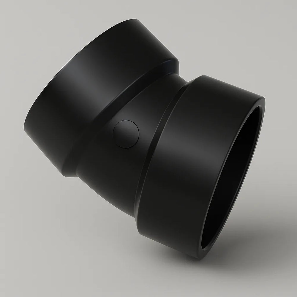 Coude ABS LESSO 22,5° — Moyeux × Moyeux DWV, certifié cUPC