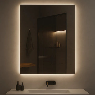 Ondelle Rectangular Backlit LED Bathroom Mirror — Anti-Fog, Dimmable 3-CCT | 4 Sizes