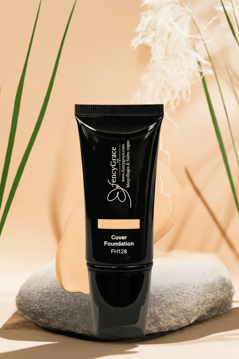 Fond de Teint Vegan Tamar 128 – Couvrance Totale | FencyGrace