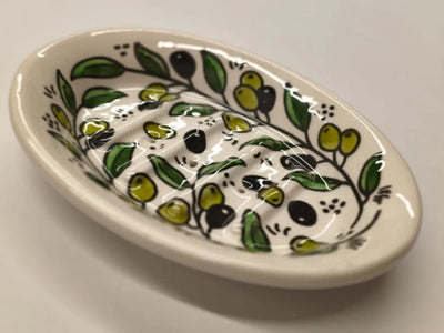 Accessoire de salle de bain : Plat à savon artisanal en céramique