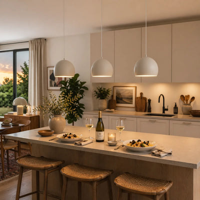 ZOE Mid-Century Modern Dome Pendant Light for Kitchen Island & Dining Table