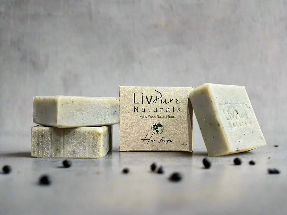Savon Huile de Nigelle et Miel Heritage | Barre Purifiante et Nourrissante pour le Visage et le Corps | Savon Biologique en Barre
